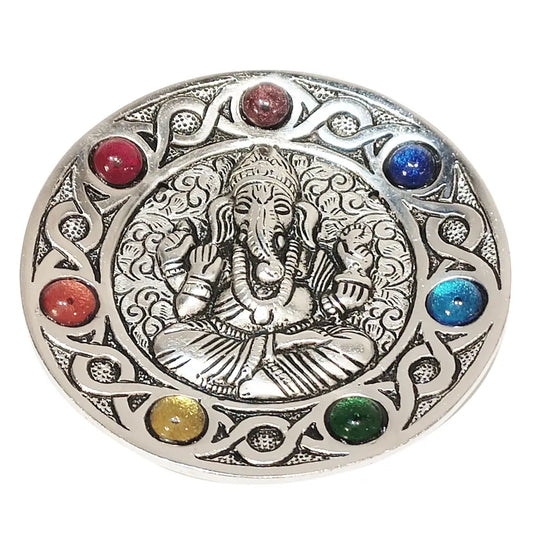 Chakra Ganesh- Plate - 10,5 x 10,5 cm