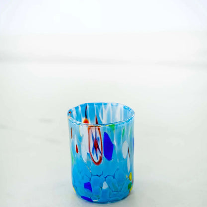 Cicchetto B1 lyseblå i mundblæst Murano-glas 50 ml - Æske med 6 stk.