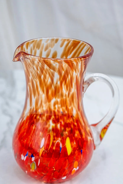 Kande fra Elegance-kollektionen, rød, i Murano-glas, 1 l