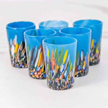 Cicchetto Roma-kollektion multi i Murano-glas - Æske med 6 stk.