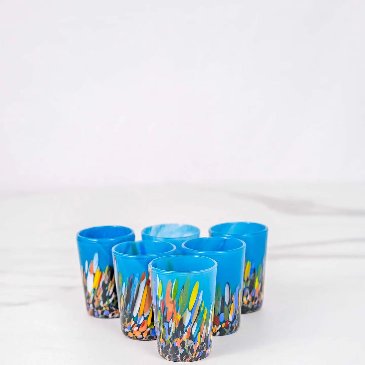 Cicchetto Roma-kollektion multi i Murano-glas - Æske med 6 stk.