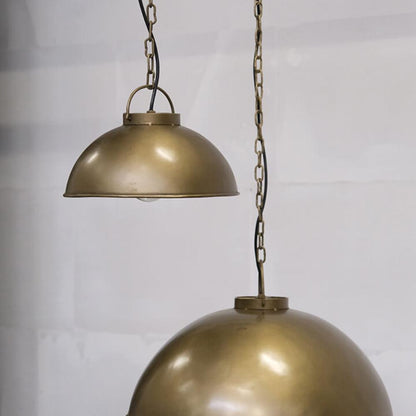 Loftlampe - antikmessing