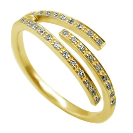 14K Gold Ring 0.15 cttw Diamonds