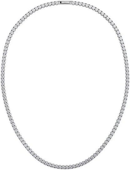 Tennis halskæder, sølv, Zirkonia,  B:  3 mm - flere længder