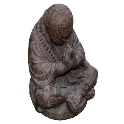 SHAOLIN MONK PRAYER BROWM H. 40 CM