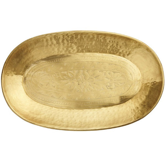 OVAL GOLD TRAY LARGE