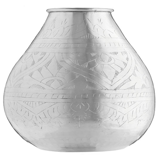 INDIAN METAL VASE DECO ll