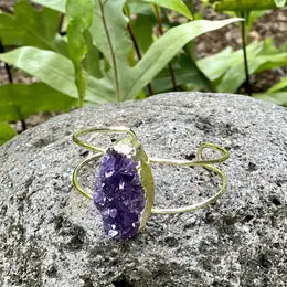 ARMBÅND STOR AMETYST KLYNGE
