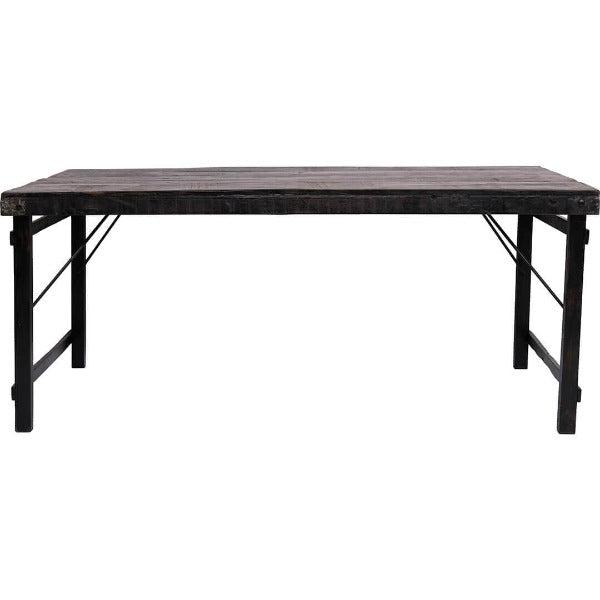 WOODEN DINING TABLE - BLACK