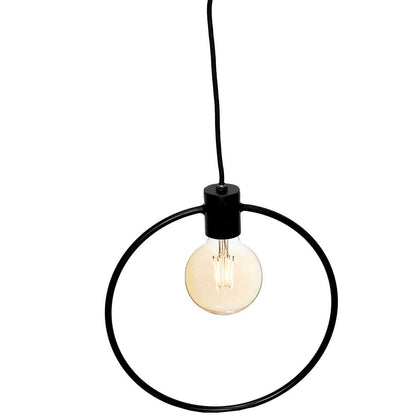 PENDANT LAMP IRON SIMPEL DESIGN BLACK