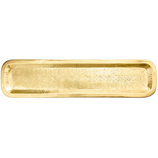 ELINA LONG GOLD TRAY LARGE